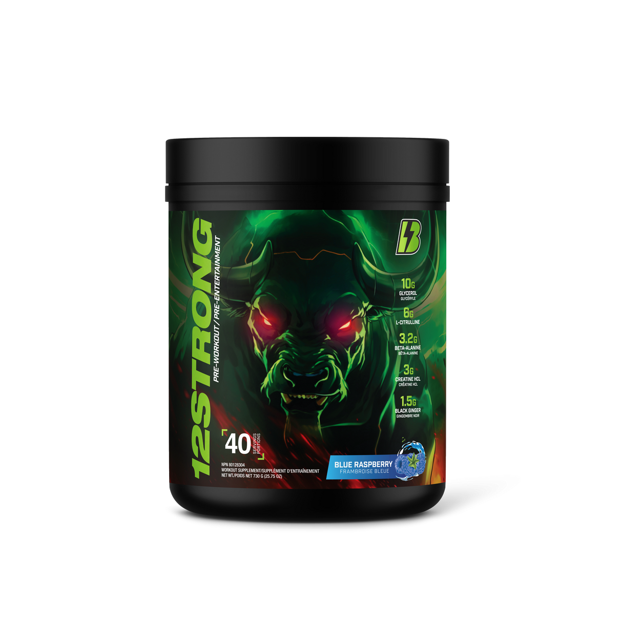 12 Strong Pre-Work 730g