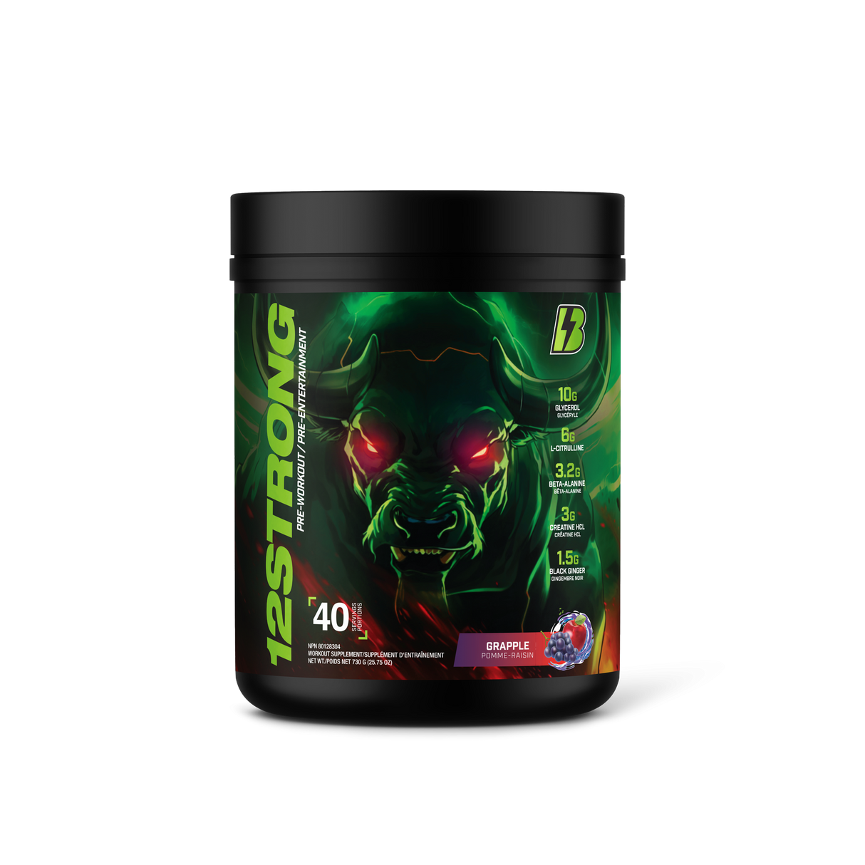 12 Strong Pre-Work 730g