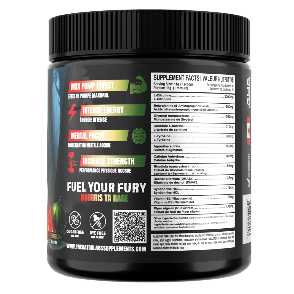 Predator Labs Berserk 3.0 – Pré-Workout