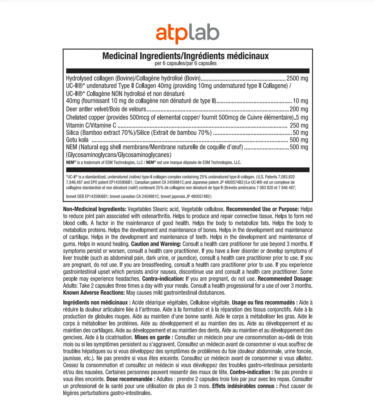 Syner Collagen 120 capsules