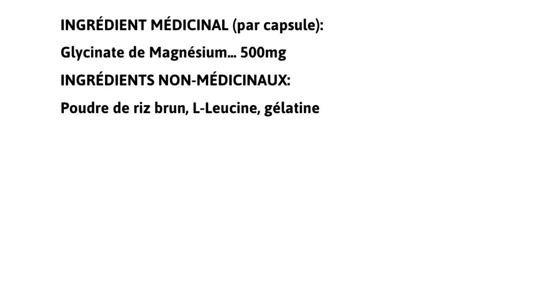 Magnésium Glycinate 500