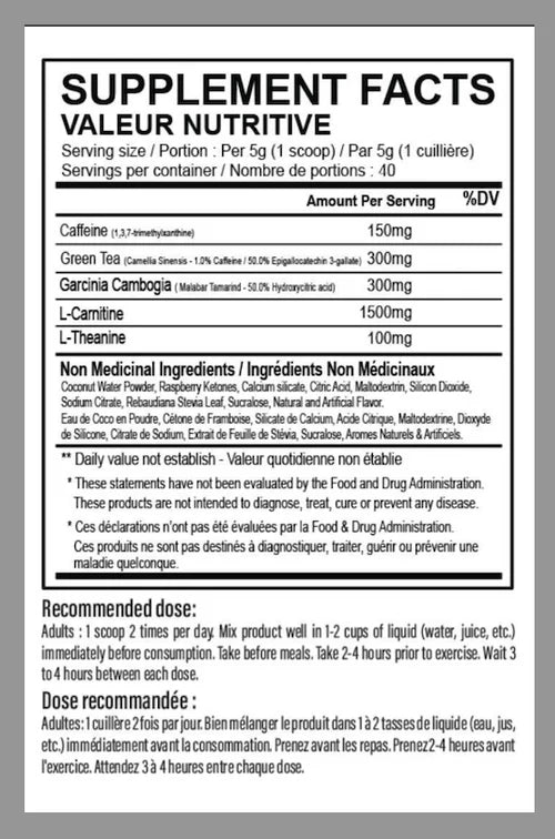 BLAZE Fat Burner 200g