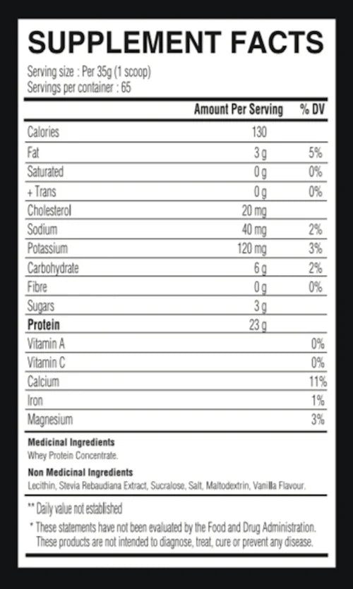 Whey Protéine concentrée 5 lbs