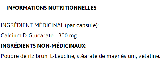 CALCIUM D-GLUCARATE 90 CAPS