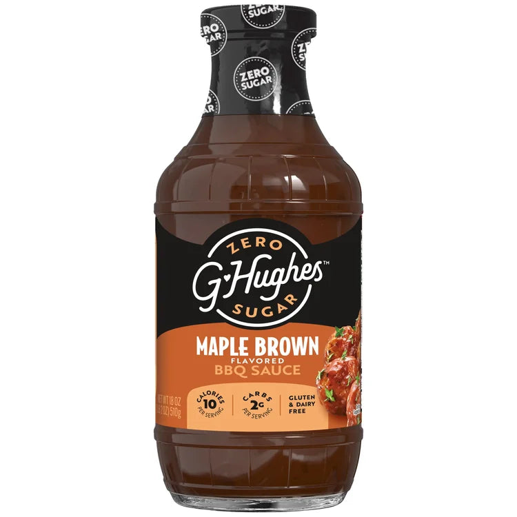 G Hughes Sauce BBQ Maple Brown sans sucre