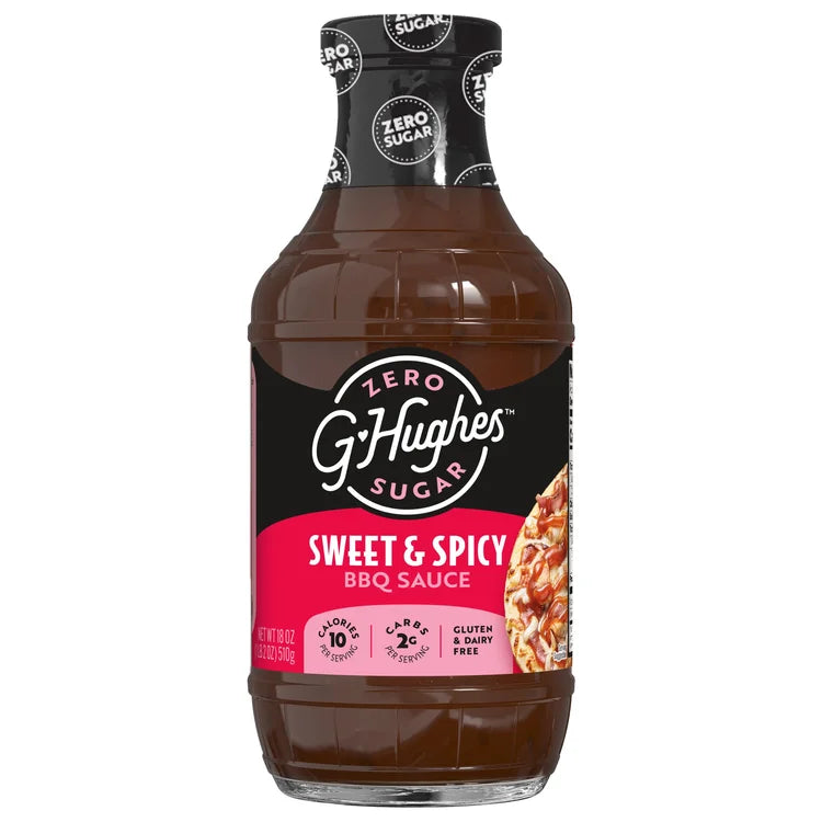 G Hughes Sauce BBQ Sweet & Spicy sans sucre
