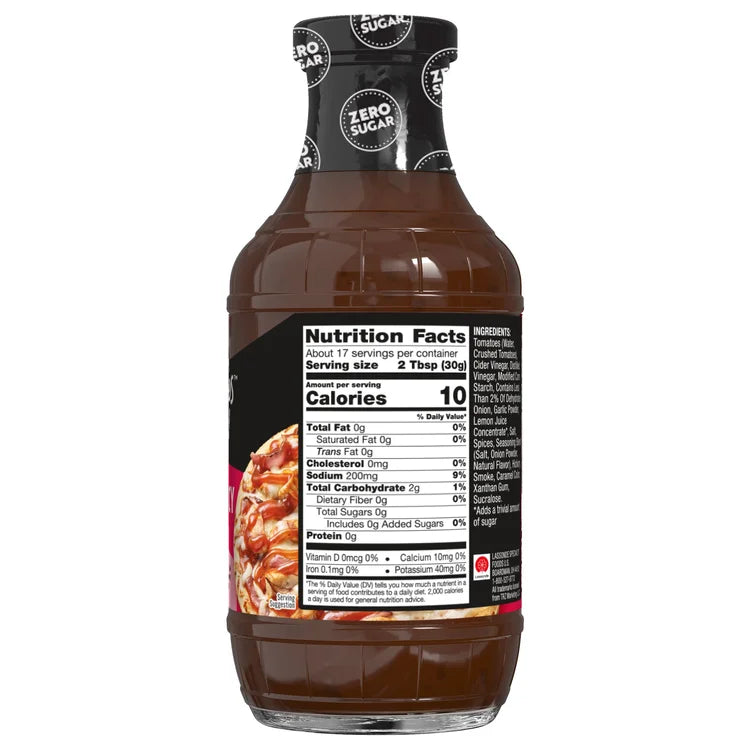 G Hughes Sauce BBQ Sweet & Spicy sans sucre