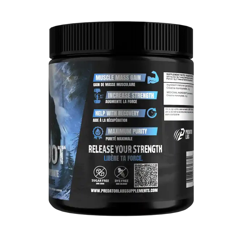Predator Labs Big Foot Creatine – Créatine Monohydrate 1000 g