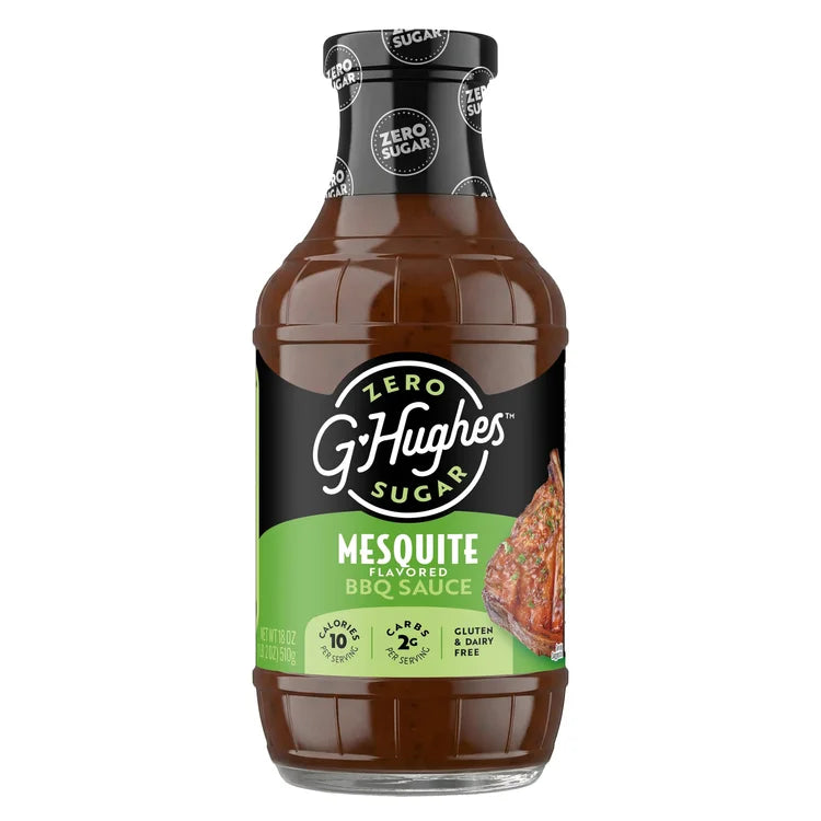 G Hughes Sauce BBQ Mesquite sans sucre
