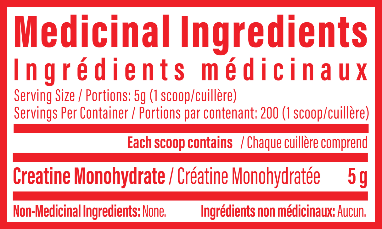 Créatine Monohydrate TC Nutrition